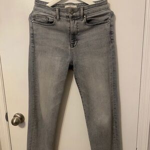 FIDELITY Taylor Titanium Vintage style hi-rise crop jeans Size 27